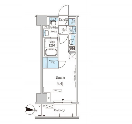 パークアクシス木場キャナル　ウエスト　314号室　間取り