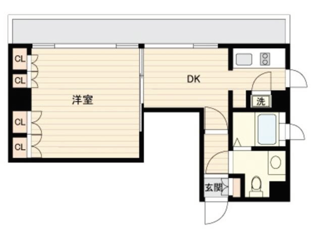 プラティーク清澄白河　803号室　間取り