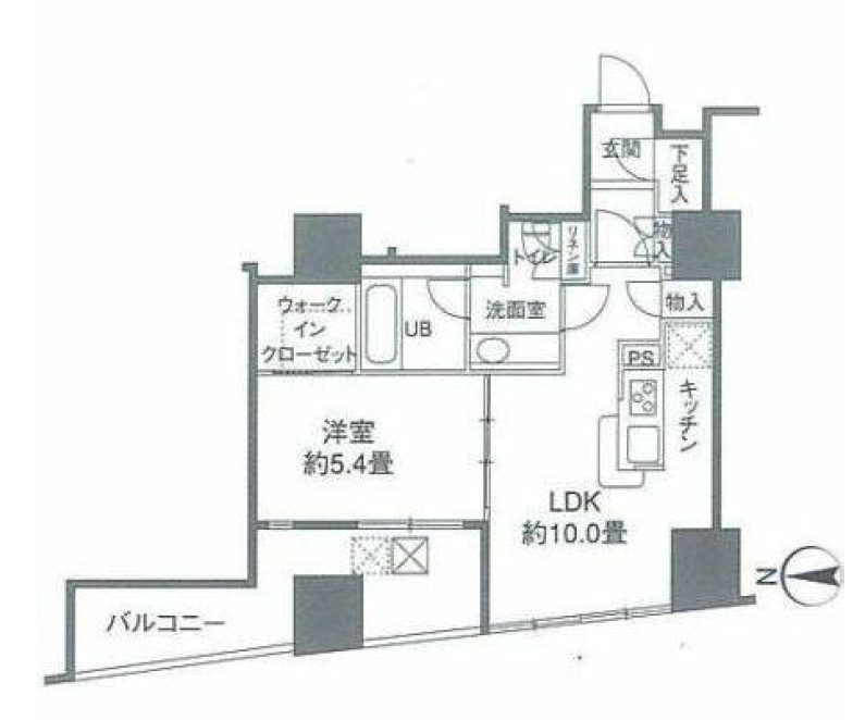 カスタリアタワー品川シーサイド　301号室　間取り