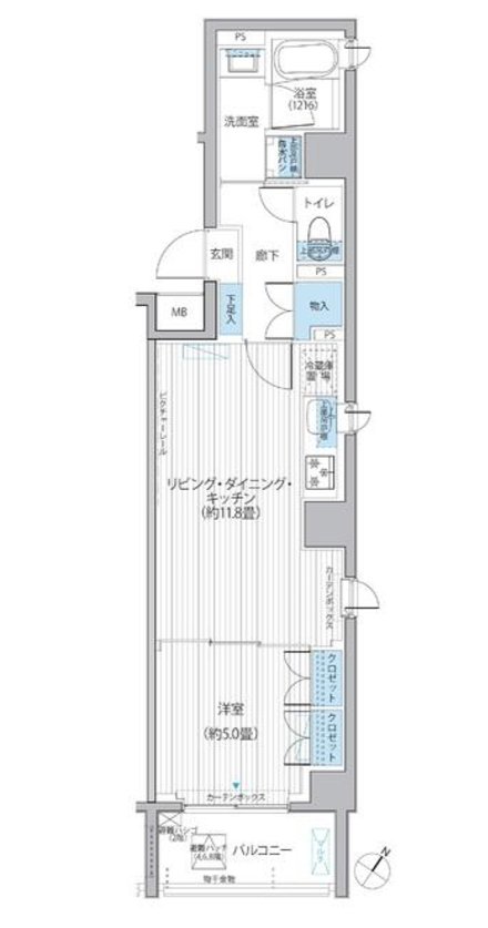 BAUHINIA AKASAKA　202号室　間取り