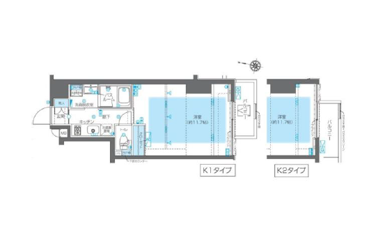 ZOOM神宮前　502号室　間取り
