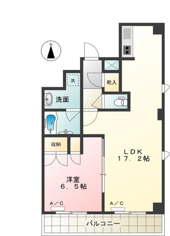 パティオ秋葉原　1102号室　間取り