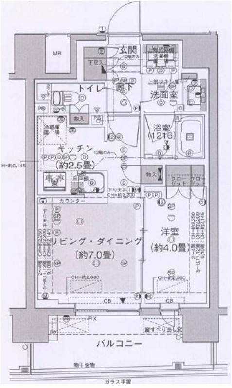 ウェリス渋谷本町　902号室　間取り