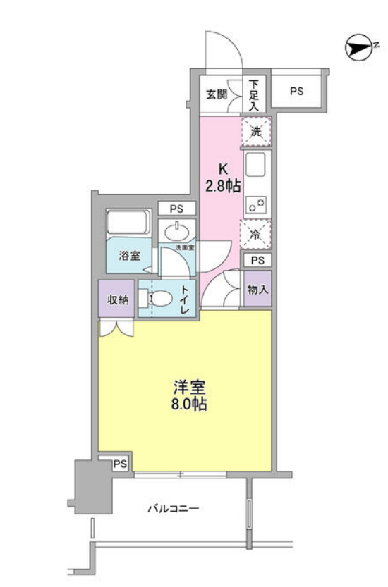 レキシントン・スクエア新宿御苑　403号室　間取り