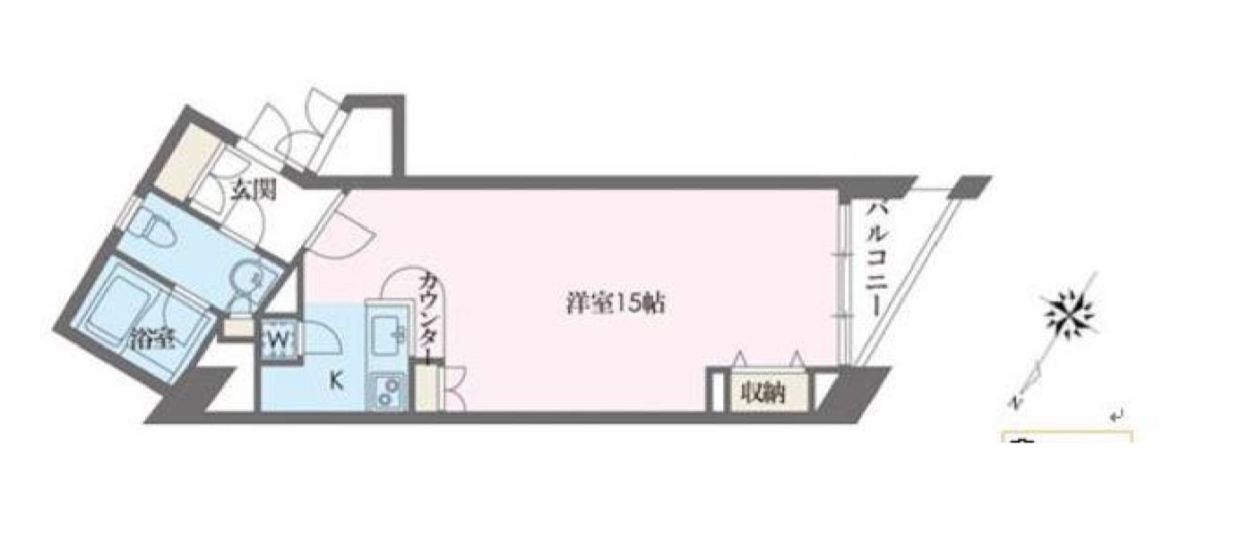 ドゥーエ学芸大学　806号室　間取り