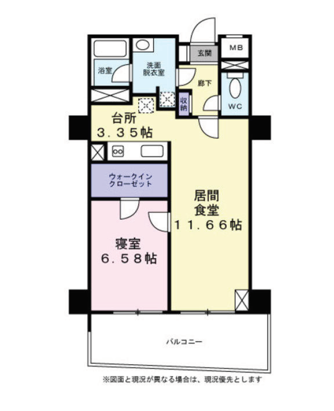 アクトフォルム武蔵小山　902号室　間取り