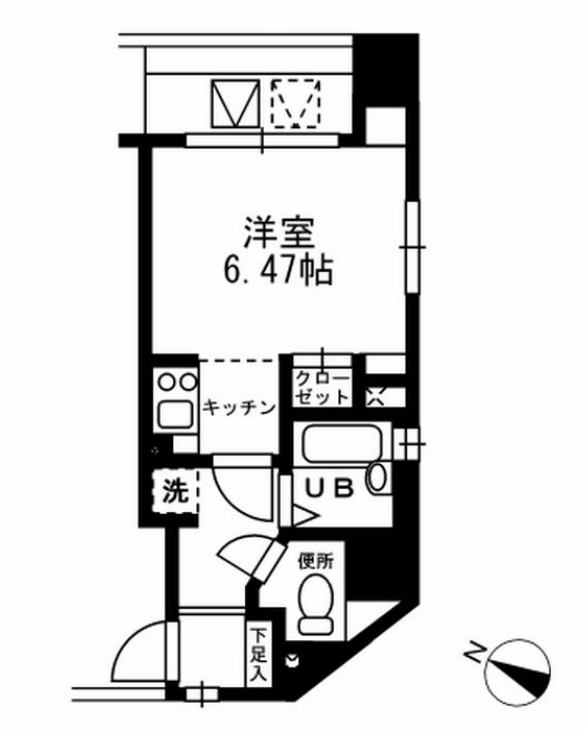 レジディア三越前　908号室　間取り