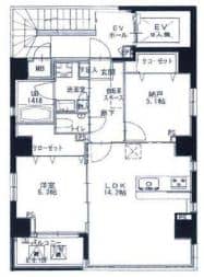 ウィステリア銀座　601号室　間取り