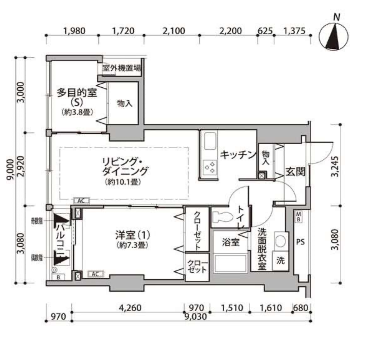 東雲キャナルコートCODAN　12号棟801号室　間取り