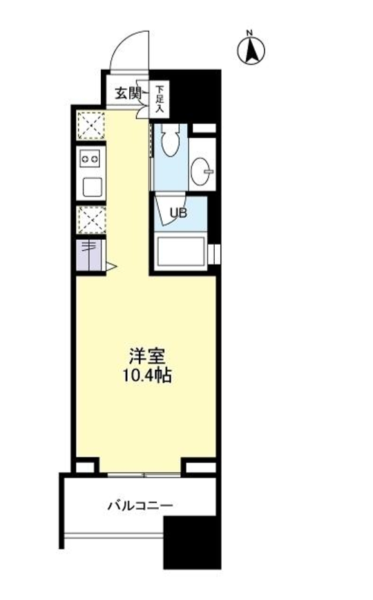 パークフラッツ中目黒　506号室　間取り