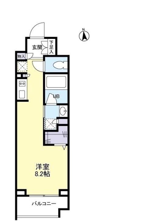 パークフラッツ中目黒　404号室　間取り