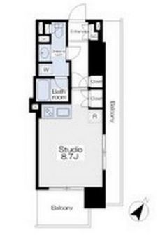 レキシントン・スクエア白金高輪　310号室　間取り