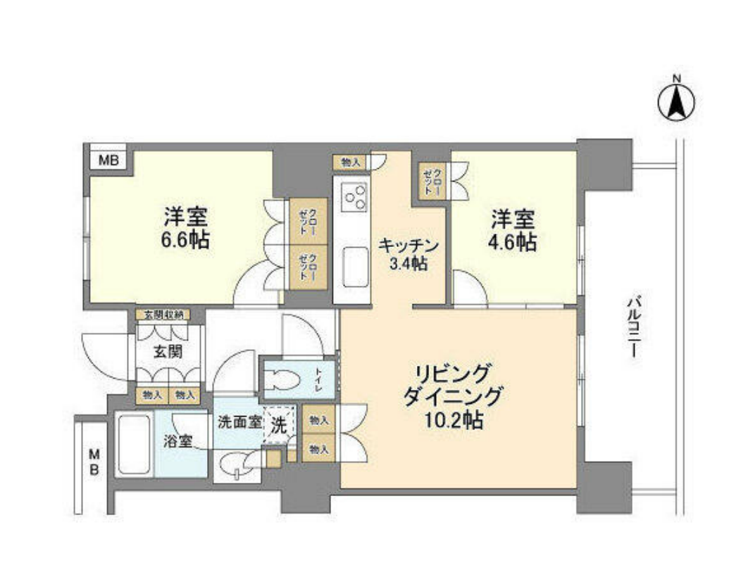 豊洲シエルタワー　2913号室　間取り