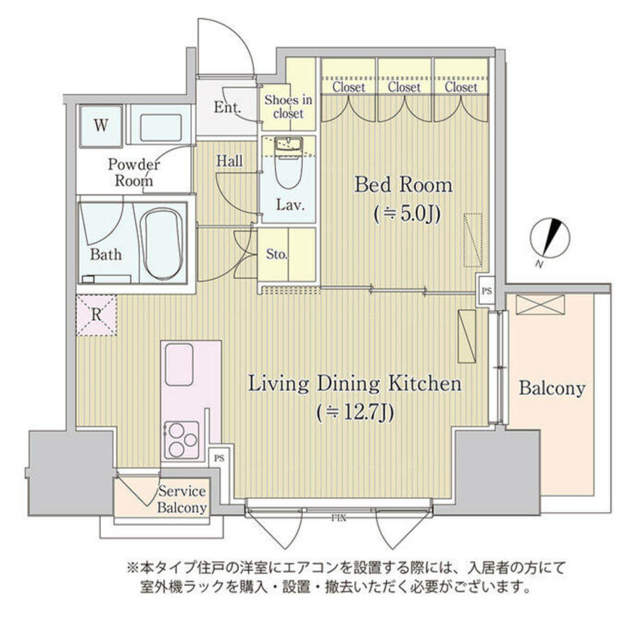 サイプレス日本橋本町　406号室　間取り
