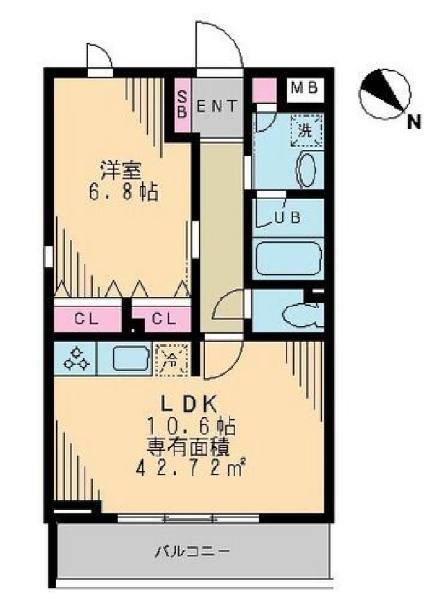 ガーデンテラス柿の木坂　302号室　間取り