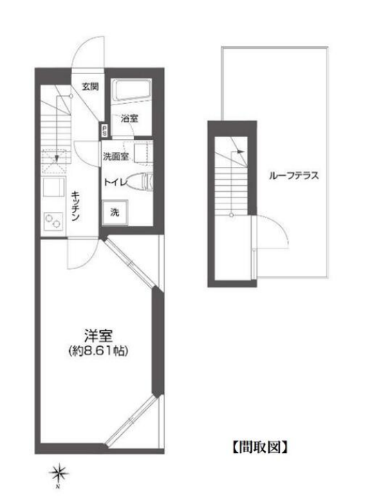 プラティーク白金　503号室　間取り