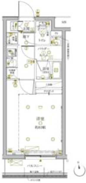 クレイシアIDZ新宿落合ディアコート　102号室　間取り