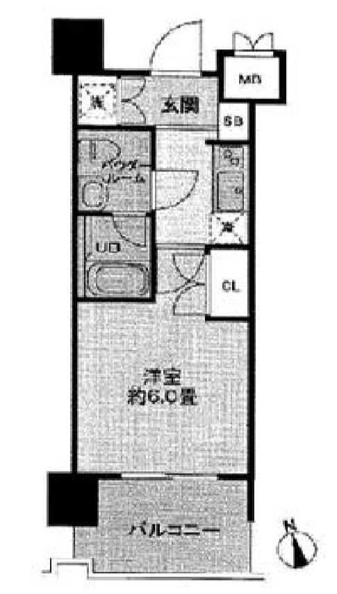 レジディア新宿御苑　503号室　間取り