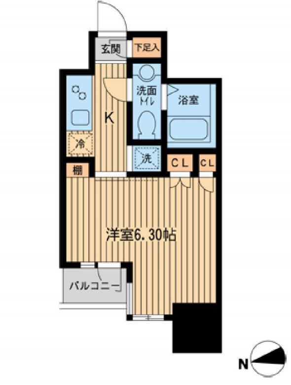 KDXレジデンス東新宿　810号室　間取り