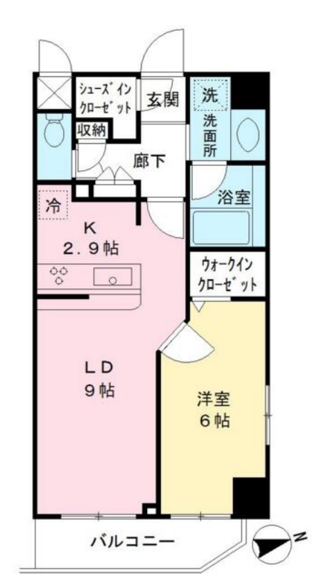 モディア代々木　501号室　間取り