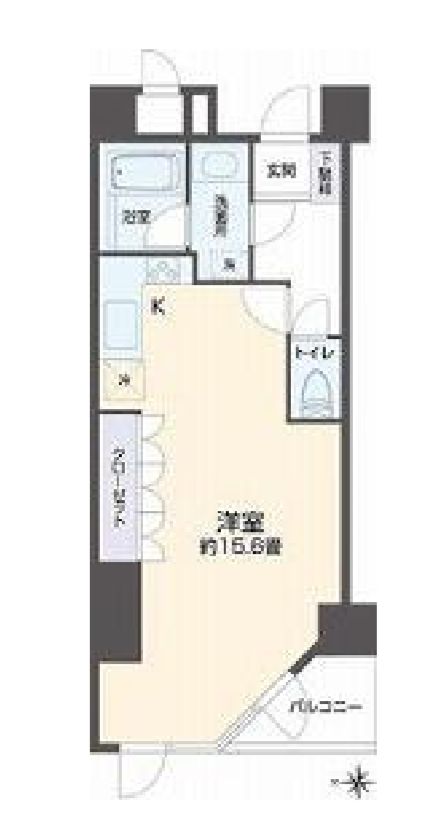 リエトコート四谷　802号室　間取り