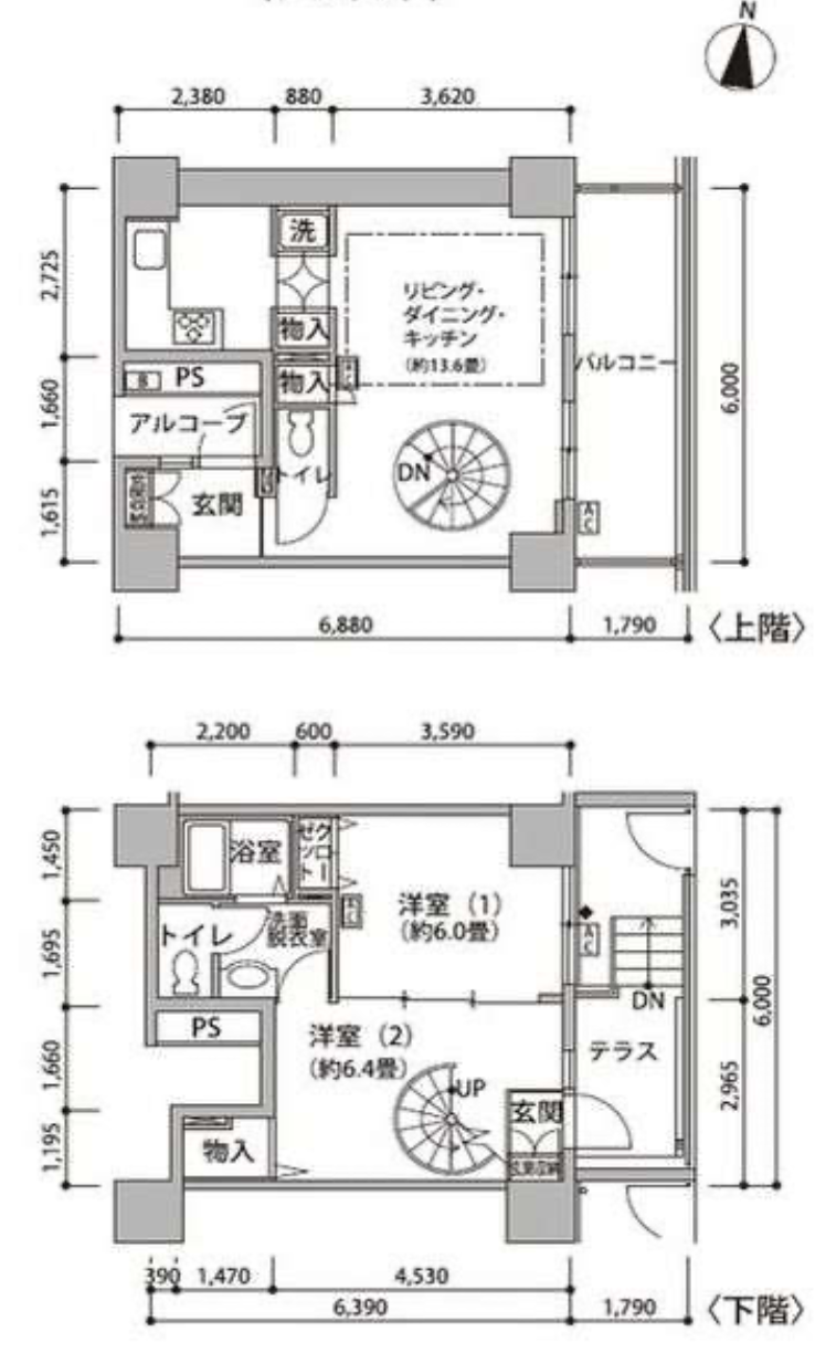 東雲キャナルコートCODAN　19号棟103号室　間取り