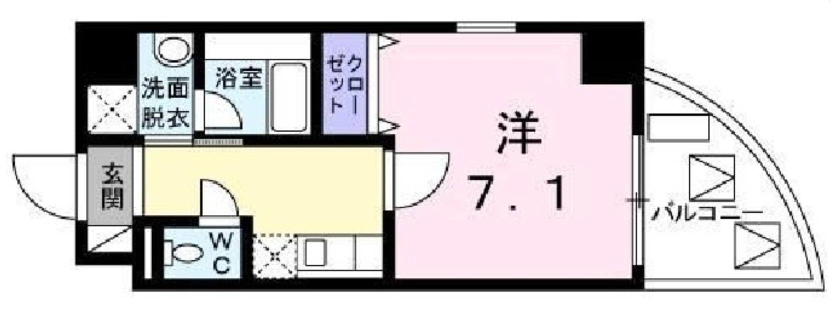 アヴェニール目黒　201号室　間取り