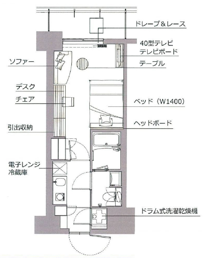 レックスガーデン神楽坂北町　304号室　間取り