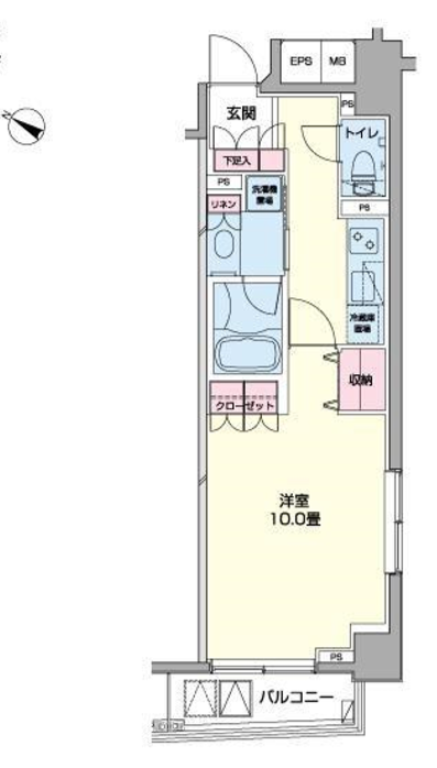 プライムアーバン日本橋浜町　502号室　間取り