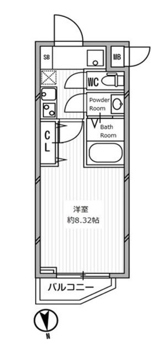 白金高輪レジデンス　207号室　間取り