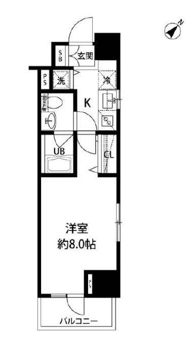 ルクレ日本橋馬喰町　207号室　間取り