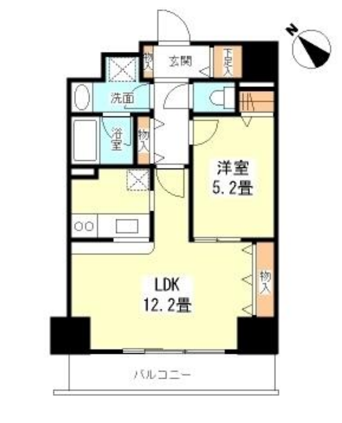 TKフラッツ渋谷　505号室　間取り