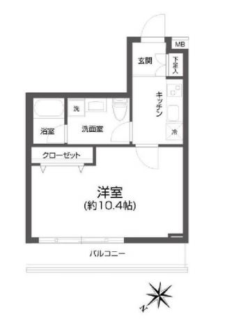 PASEO中目黒　302号室　間取り