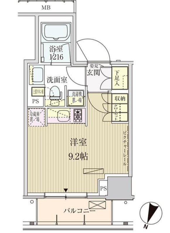 パークアクシス赤坂見附　307号室　間取り