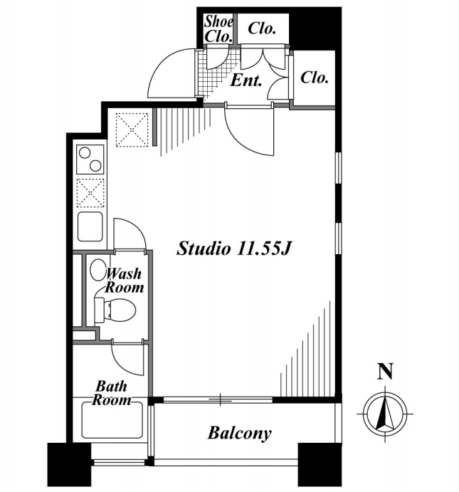 キャビンアリーナ南青山　903号室　間取り