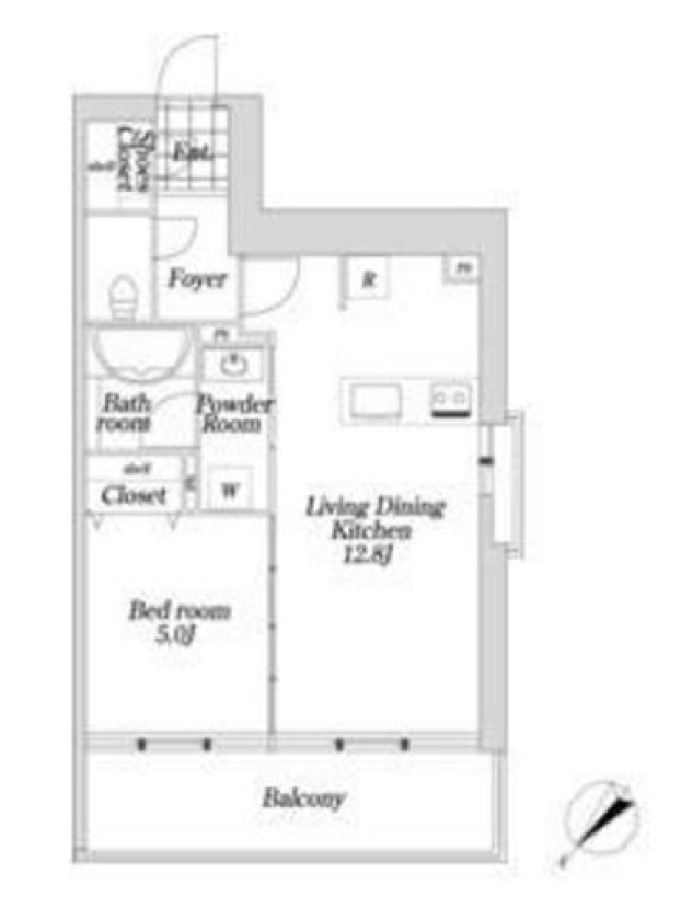 KDX大伝馬レジデンス　603号室　間取り