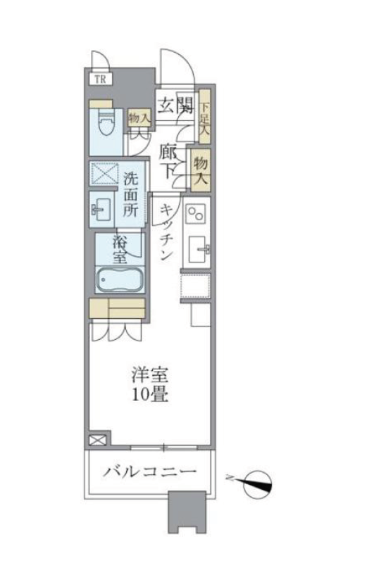 ブリリアタワーズ目黒　404号室　間取り