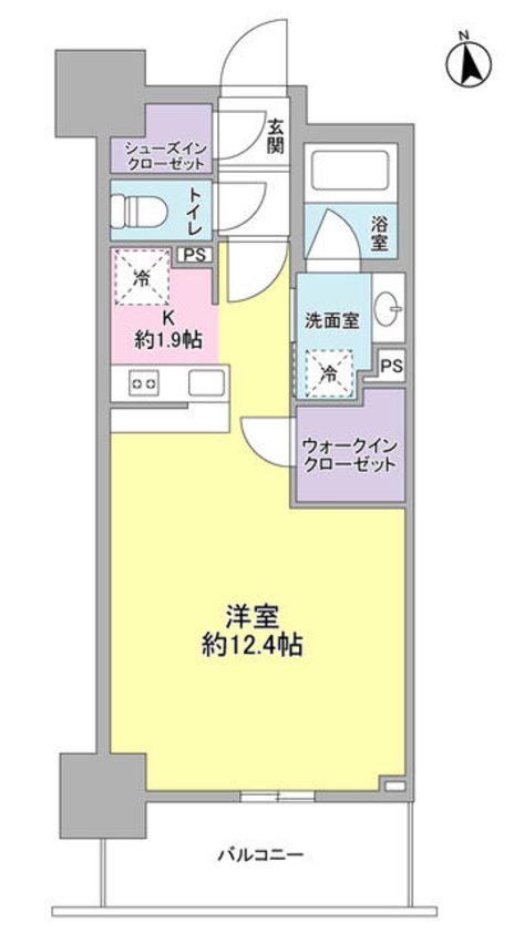 スタイリオ品川中延　604号室　間取り