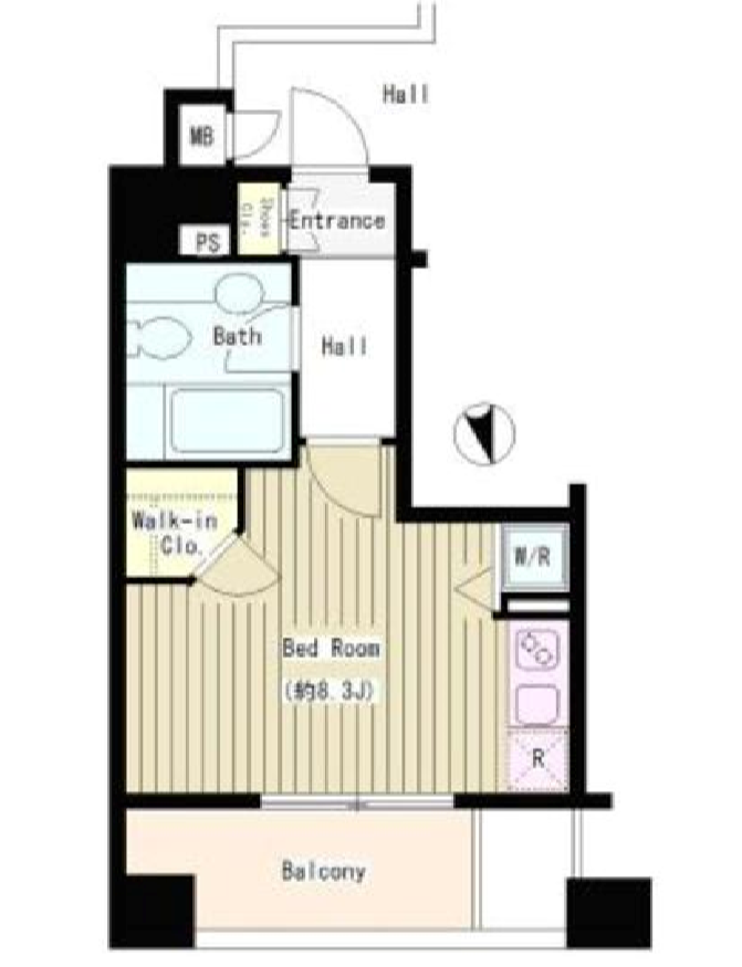 シティカレント大手町　905号室　間取り