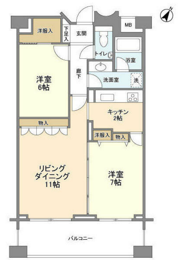 ヒルトップ半蔵門　402号室　間取り