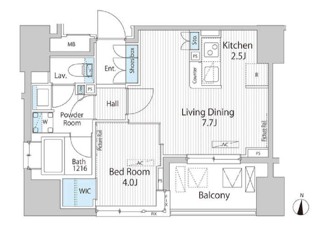 グランシエル南青山　303号室　間取り