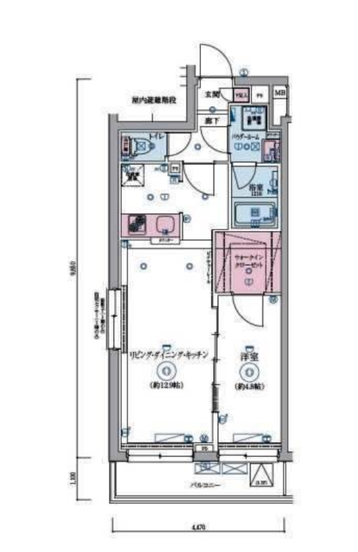 リヴシティ恵比寿　301号室　間取り