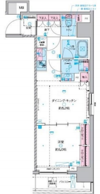 ジェノヴィア東神田グリーンヴェール　402号室　間取り