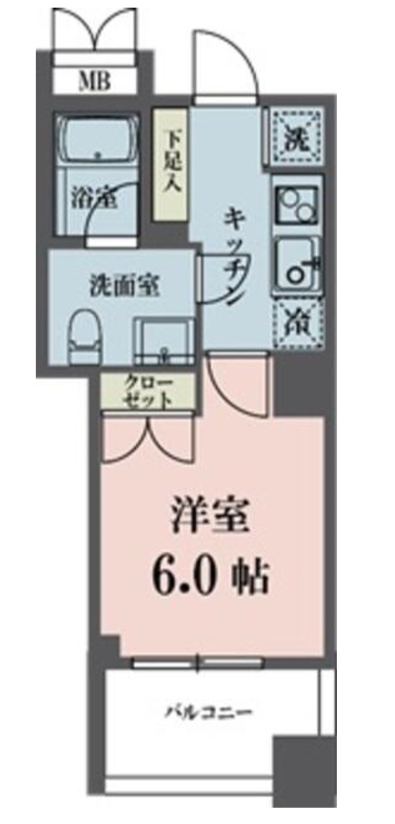 メゾンビスタ渋谷宇田川　502号室　間取り