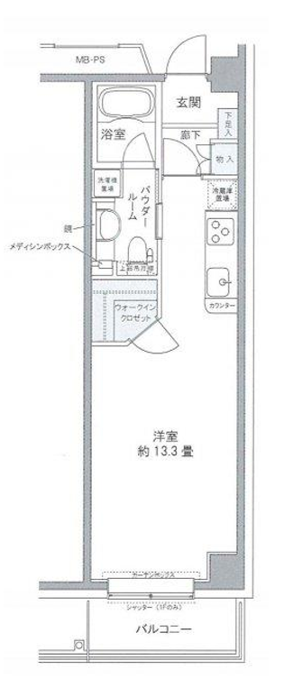 プライムアーバン豊洲　720号室　間取り