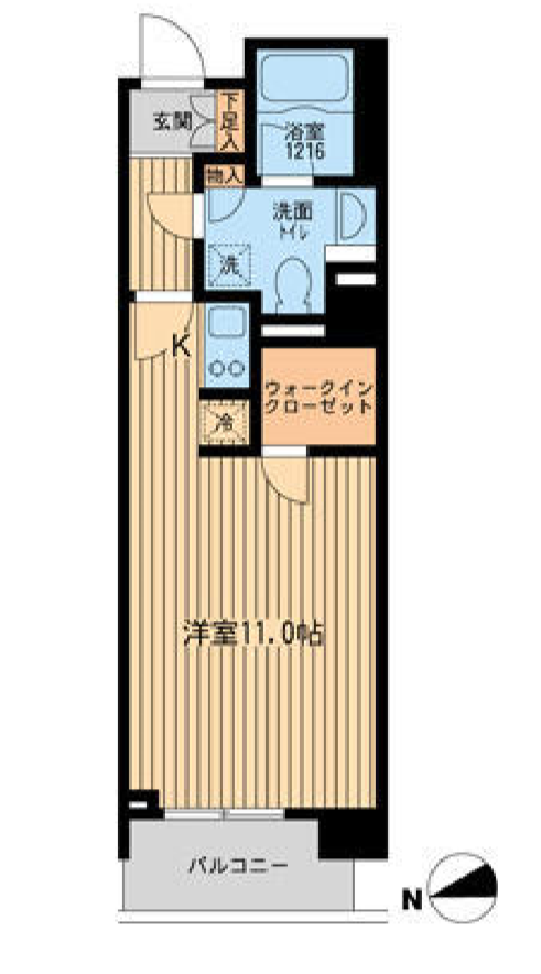 ラクラス田町　404号室　間取り