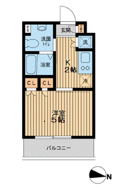 エスティメゾン武蔵小山　506号室　間取り