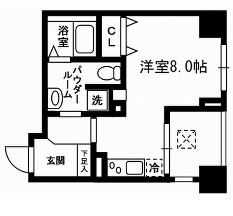 レジディア東日本橋　303号室　間取り