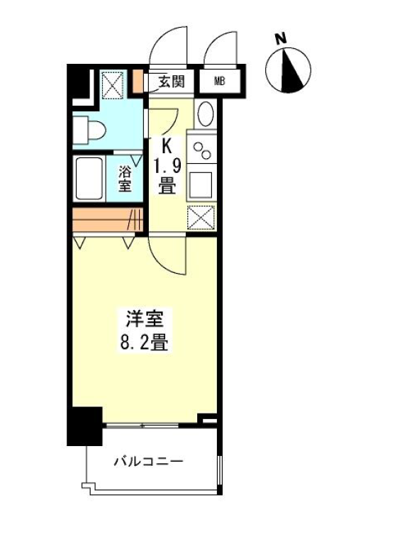 ガーラプレイス新宿御苑　506号室　間取り