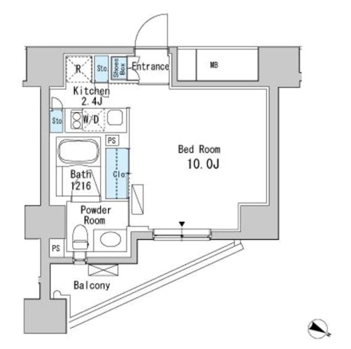 ベルファース目黒　601号室　間取り